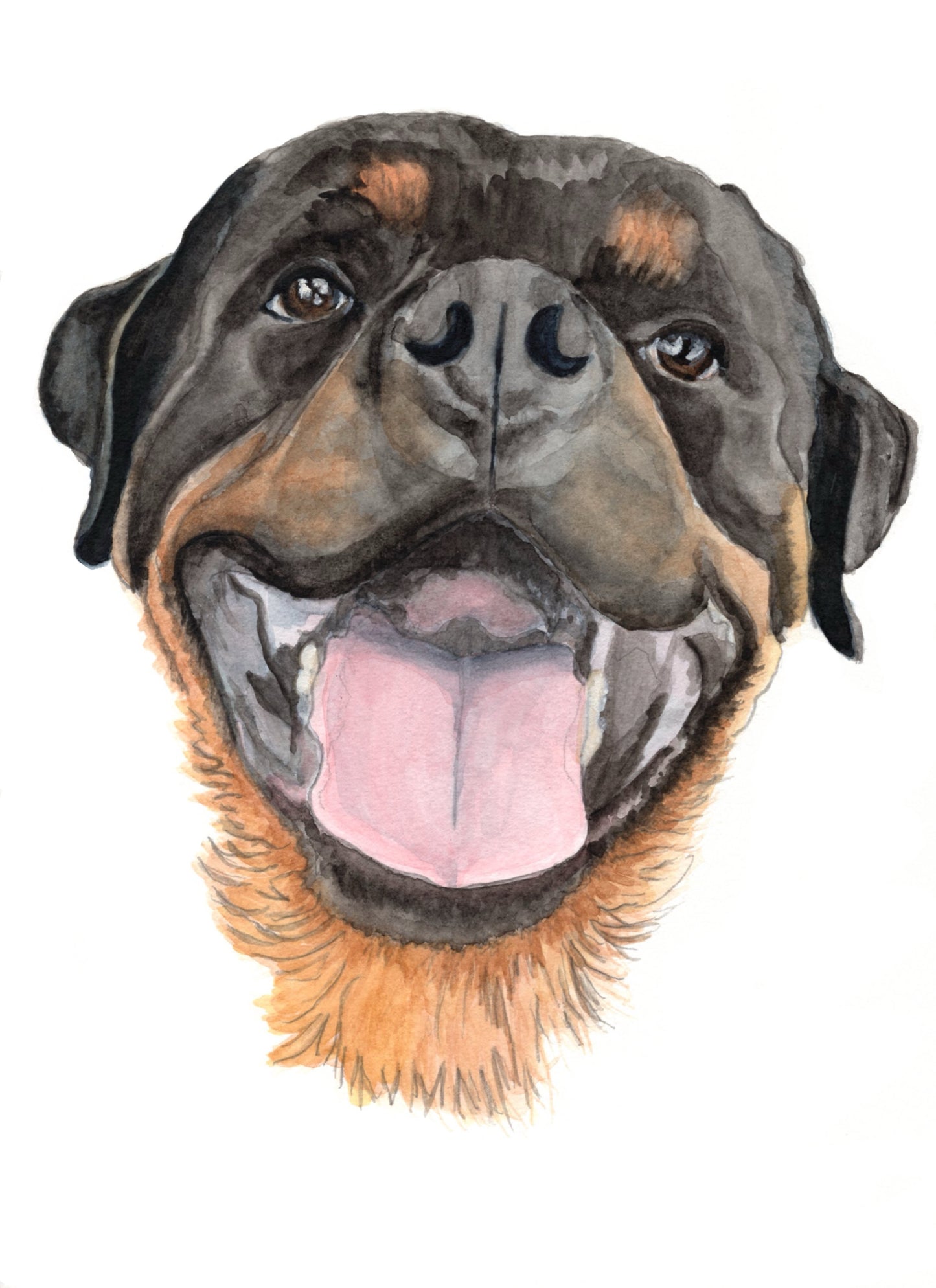 Custom Watercolor Dog Portrait
