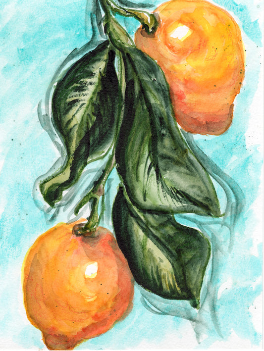 Watercolor Lemons